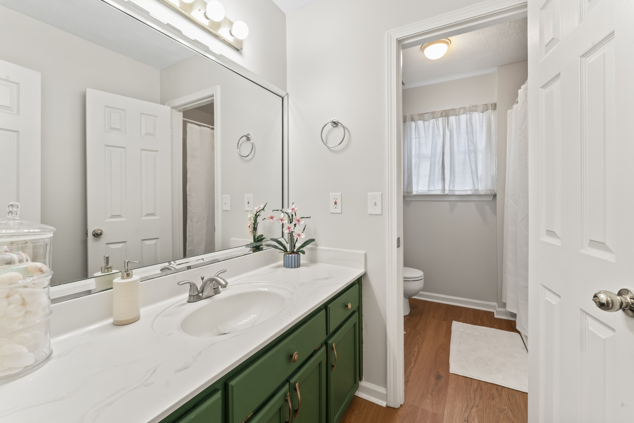 829 Bishopsgate Road Antioch, TN 37013 - Photo 14 of 18 a bathroom with a sink and a mirror