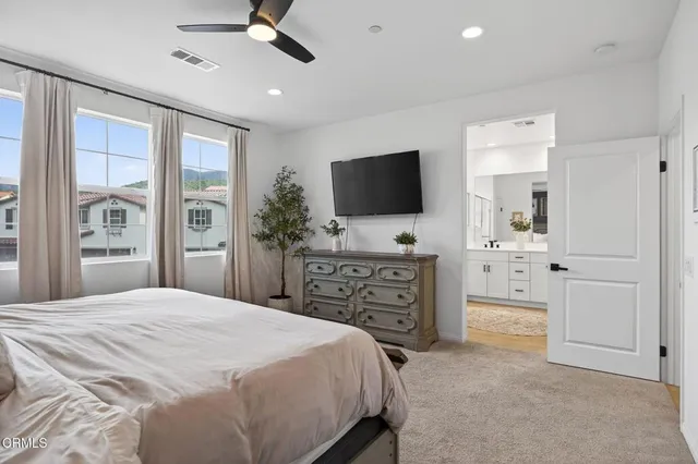 a workspace with furniture and window