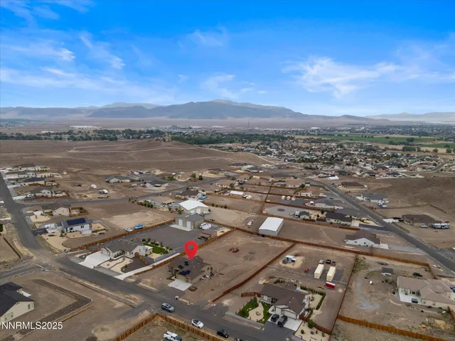 an aerial view of a city