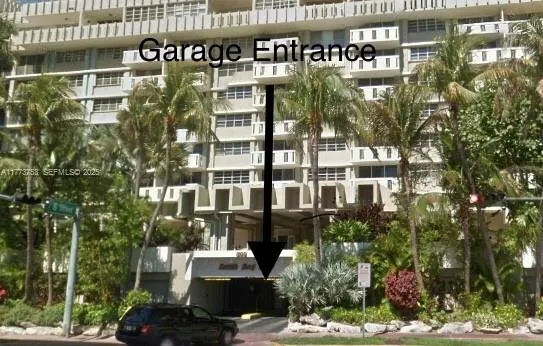 a front view of a building with street view