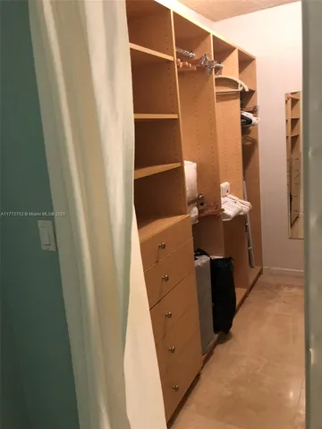 a view of walk in closet