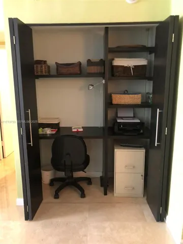 a room with storage and utility
