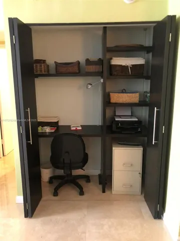 a room with storage and utility