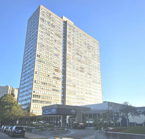 a front view of a building