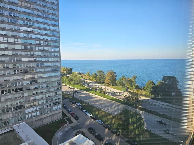a view of a balcony with an outdoor space