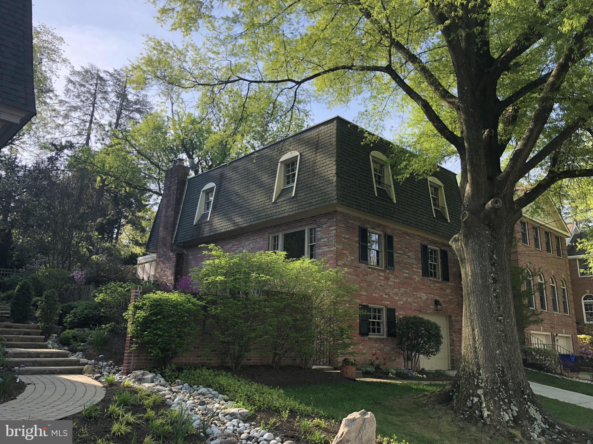 4801 Little Falls Road Arlington, VA 22207 - Photo 27 of 28 a front view of a house with garden