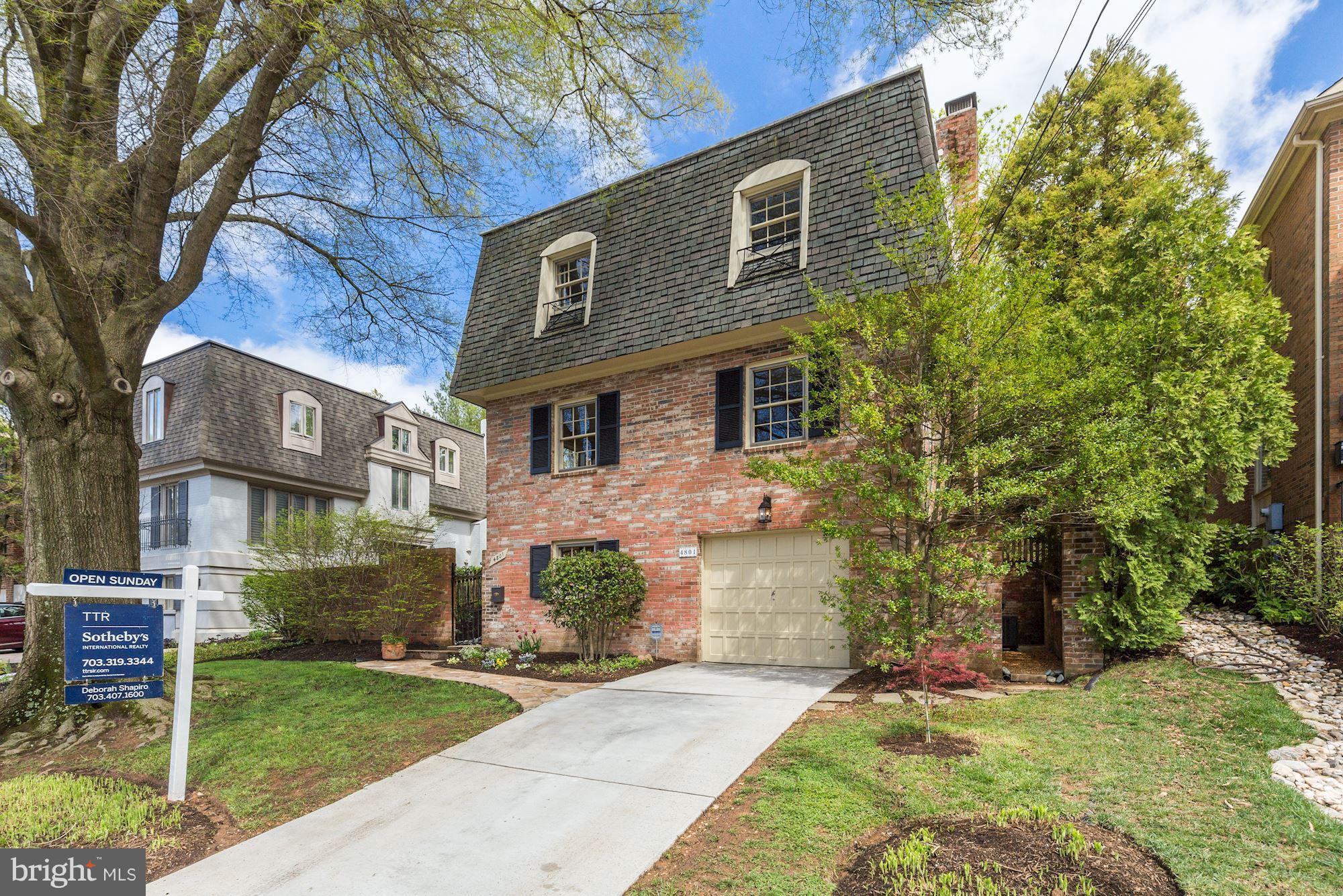 4801 Little Falls Road Arlington, VA 22207 - Photo 28 of 28 a front view of a house with a garden