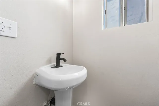 a sink and a mirror