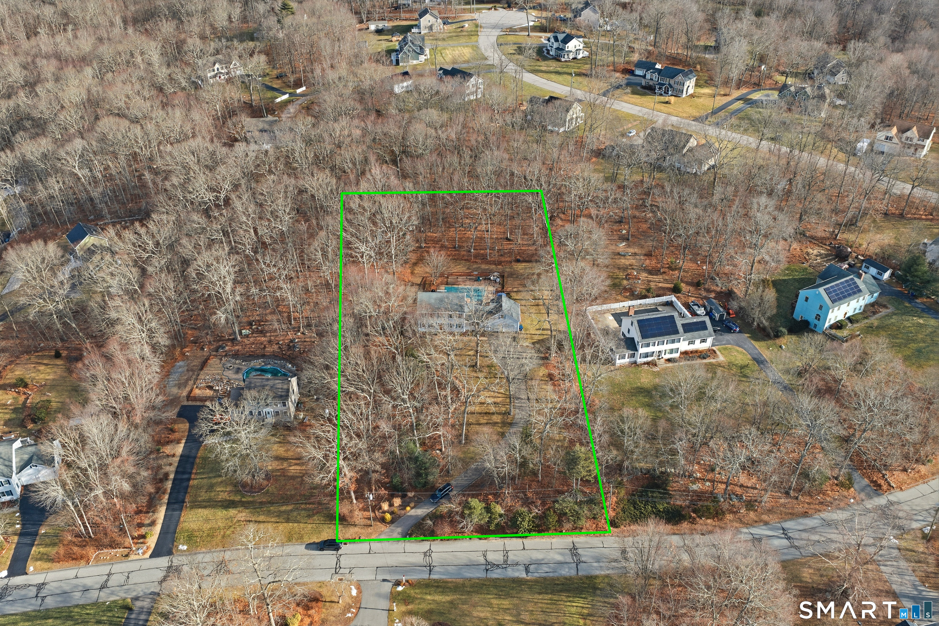 48 Bittersweet Drive Ledyard, CT 06335 - Photo 4 of 38 a aerial view of a city