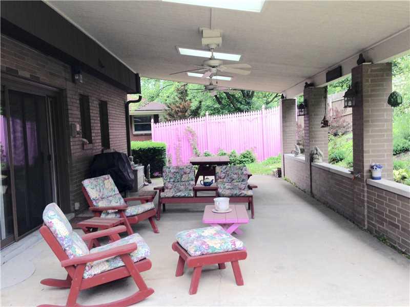 2341 Marbury Road Churchill, PA 15221 - Photo 19 of 21 Patio/Deck. PRIVATE COVERED PATIO WITH 3 SKILIGHTS!!!