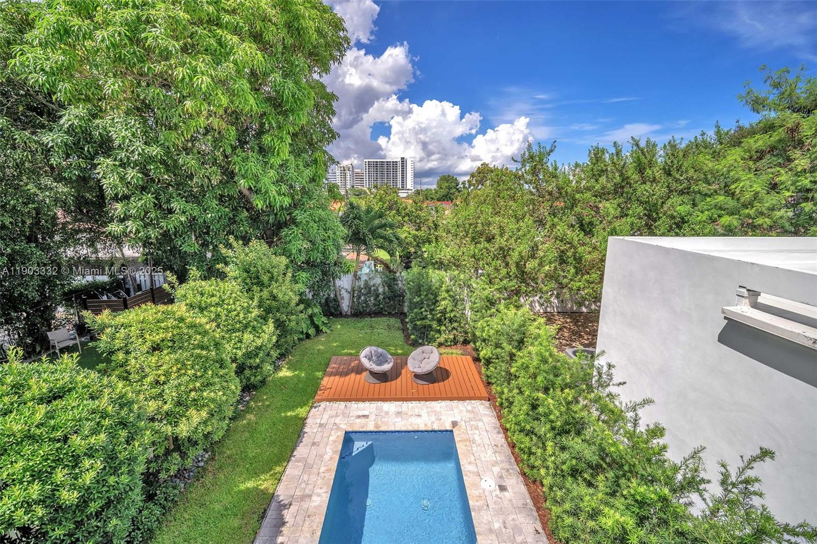 3167 Southwest 25th Street, Unit 1 Miami, FL 33133 - Photo 36 of 42 a view of a back yard