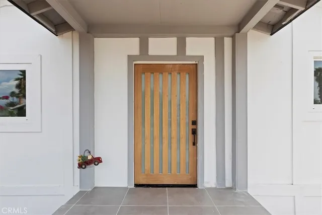 a view of a front door of the house