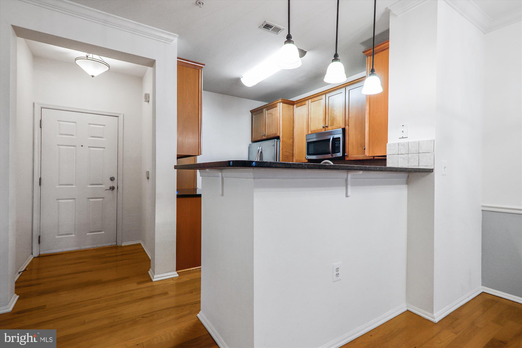 11800 Old Georgetown Road, Unit 1424 Rockville, MD 20852 - Photo 6 of 34 a bathroom with a sink a light fixture and a mirror