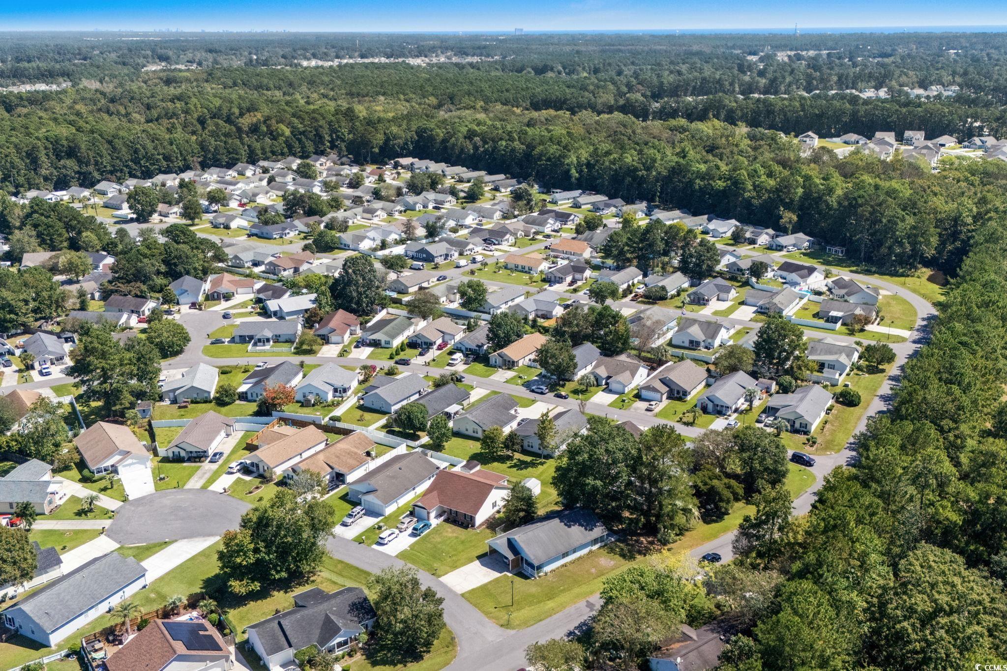 8069 Resin Road Murrells Inlet, SC 29576 - Photo 33 of 40 Aerial overview of property's location featuring nearby suburban area