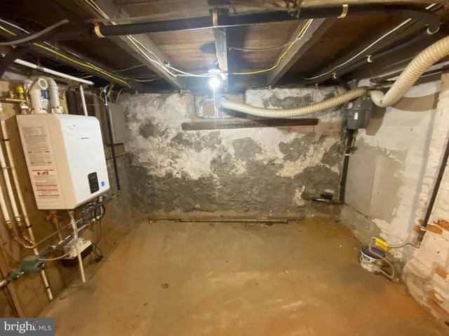 a view of water heater room