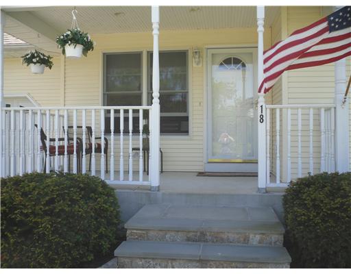 18 West View Road Middletown, RI 02842 - Photo 3 of 20 Exterior Front. FRONT ENTRYWAY door and porch with Stone Walk and Stairs.