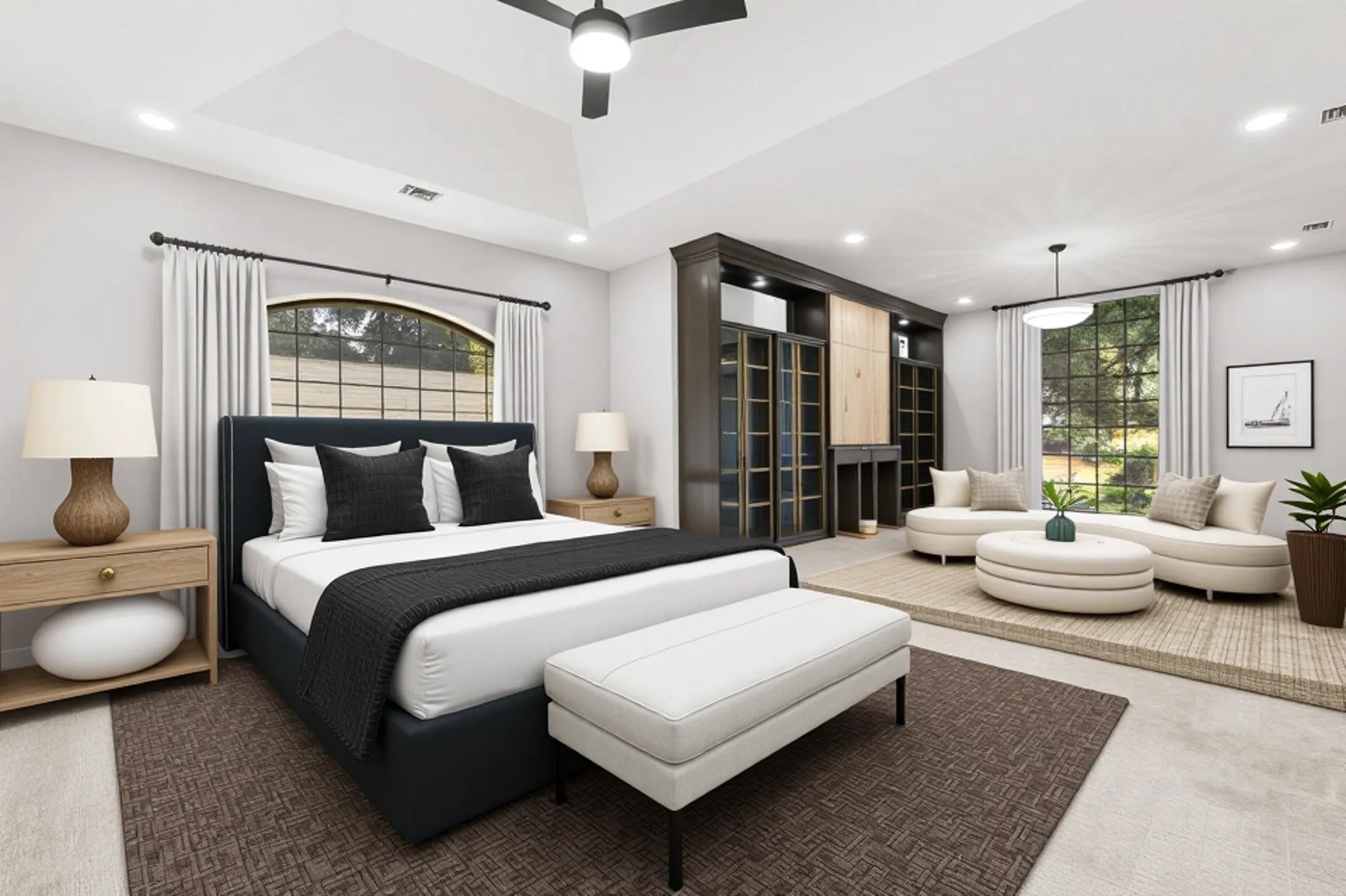 132 Mockingbird Lane Livingston, TX 77351 - Photo 23 of 50 Furniture AI generated staged for Primary Bedroom View 3
