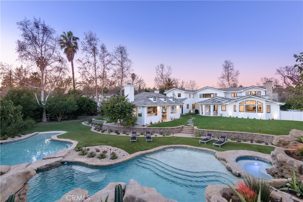 23726 Long Valley Road Hidden Hills, CA 91302 - Photo 25 of 32 Two adjoining pools (one is shallow for children)