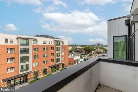 a view of a city from a balcony