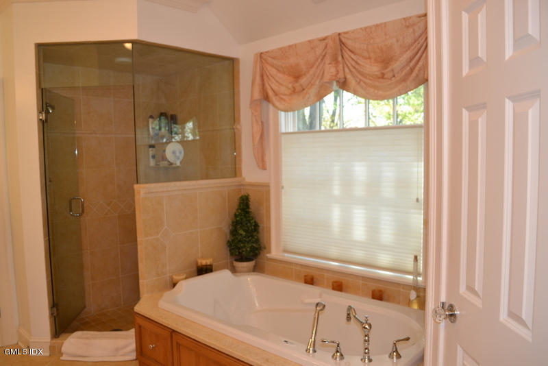 15 Palmer Terrace Riverside, CT 06878 - Photo 9 of 22 a bathroom with a granite countertop sink toilet and shower
