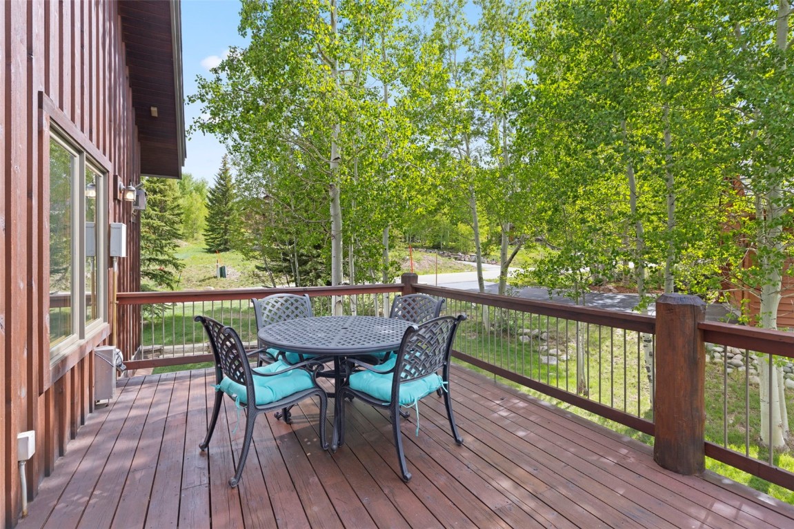 736 Wild Rose Road Silverthorne, CO 80498 - Photo 19 of 49 a view of balcony with furniture and wooden deck
