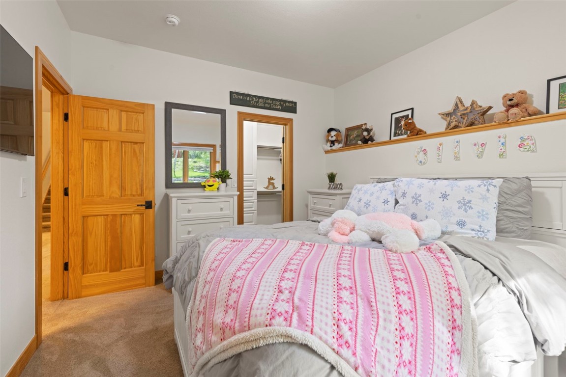 736 Wild Rose Road Silverthorne, CO 80498 - Photo 40 of 49 a bedroom with a bed and a closet