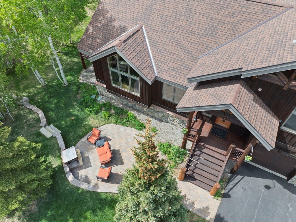 736 Wild Rose Road Silverthorne, CO 80498 - Photo 8 of 49 an aerial view of a house with a yard and balcony