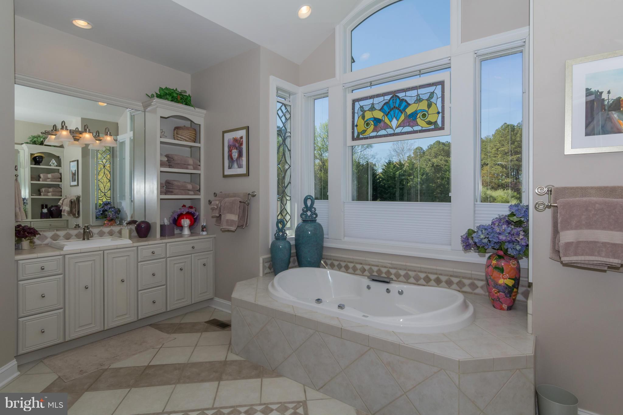 8092 Church Neck Road St. Michaels, MD 21663 - Photo 15 of 27 a bathroom with a sink and a bathtub