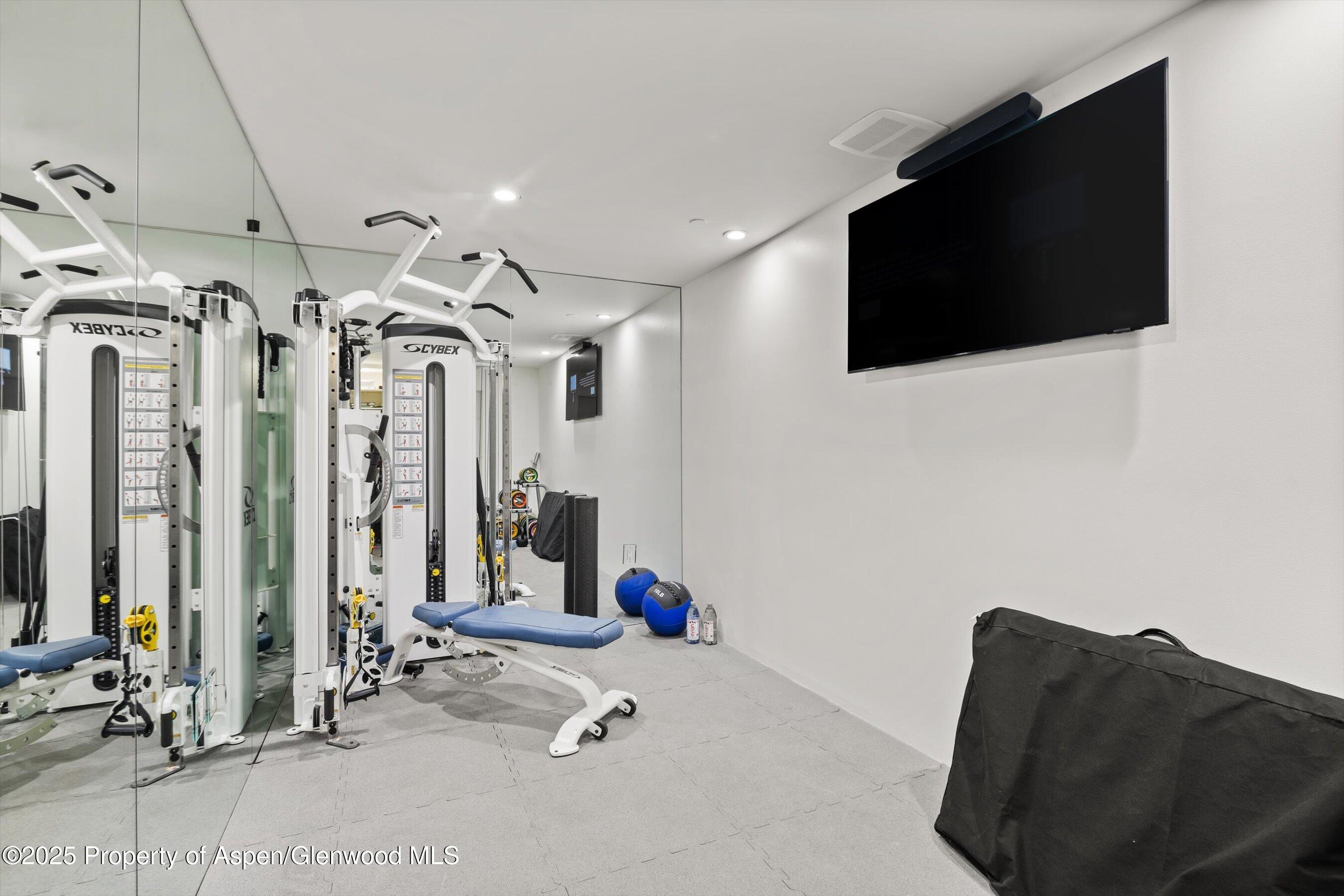 918 South Mill Street, Unit A Aspen, CO 81611 - Photo 29 of 34 a view of a room with gym equipment