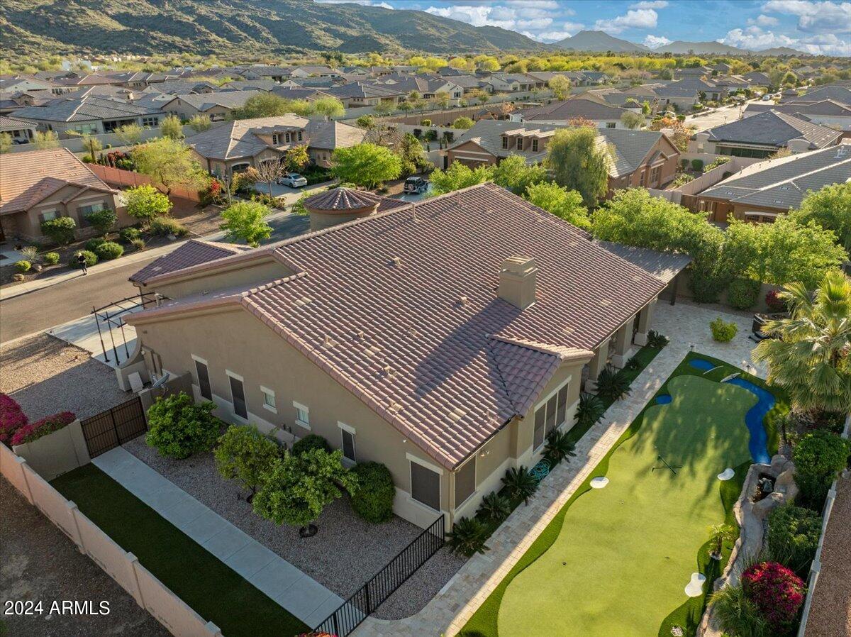 3126 East Harwell Road Phoenix, AZ 85042 - Photo 56 of 59 Overhead Yard and Mountain Views
