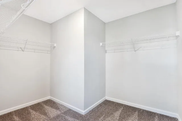 a view of a room with empty racks