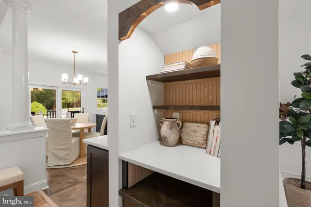 a bathroom with a tub and shower