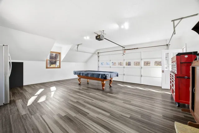 a view of a yard with an outdoor space