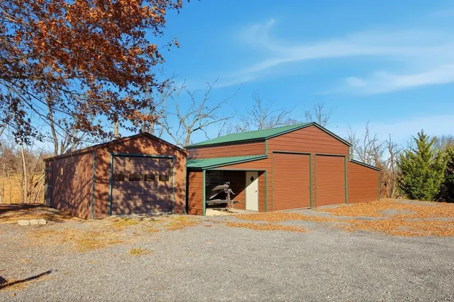 a view of yard with trampoline