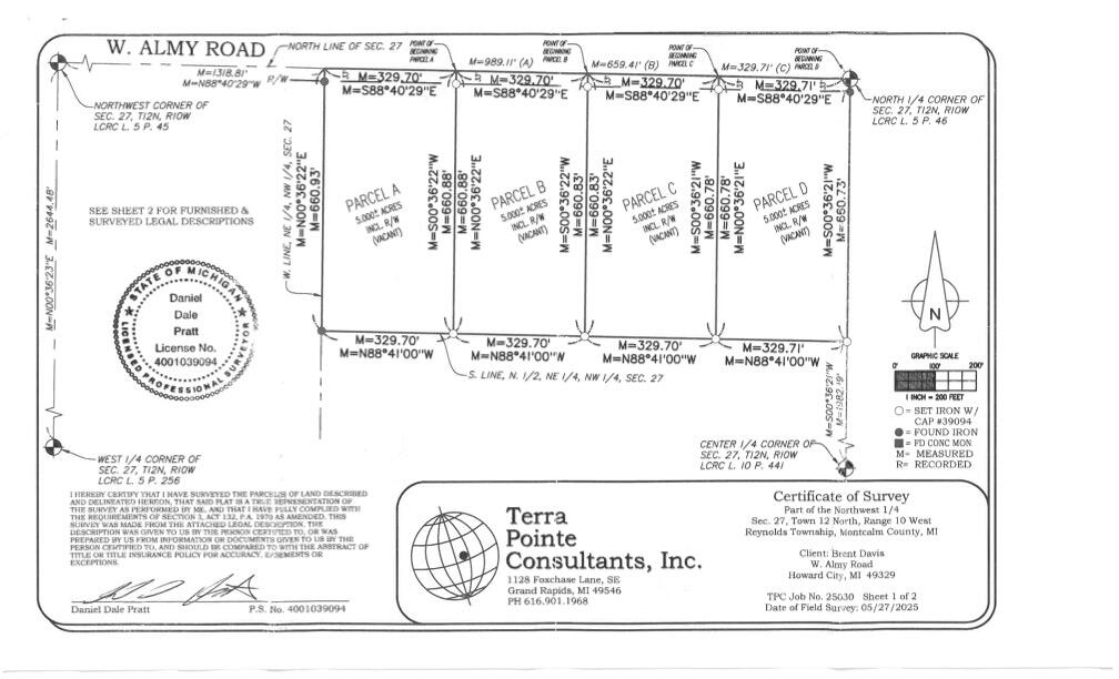Par B West Par B W Almy Road Howard City, MI 49329 - Photo 2 of 3 SFive Star 25070112210