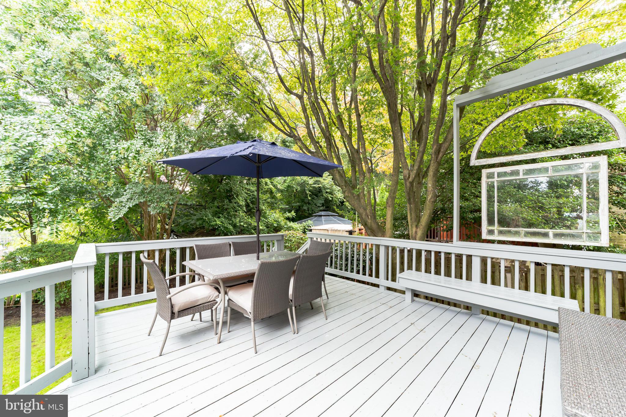 1512 Crest Road Wynnewood, PA 19096 - Photo 16 of 34 Deck overlooking back yard