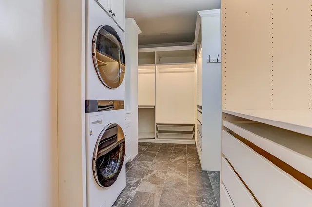 a view of front door with wooden floor