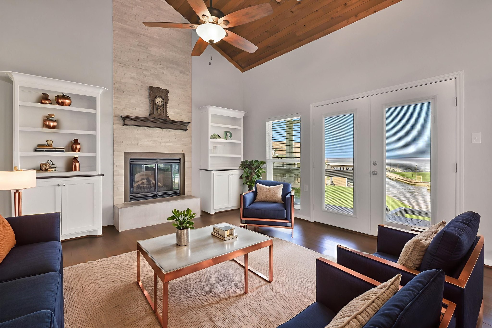 20 Ridgeway Drive Coldspring, TX 77331 - Photo 7 of 40 a living room with furniture fireplace and a large window