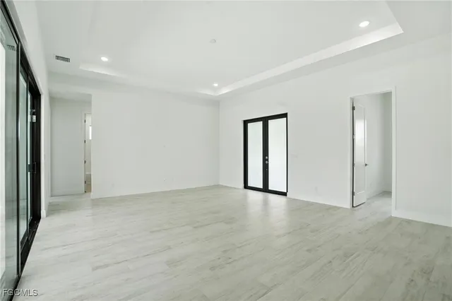 a view of an empty room