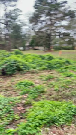 a view of a big yard with an outdoor space