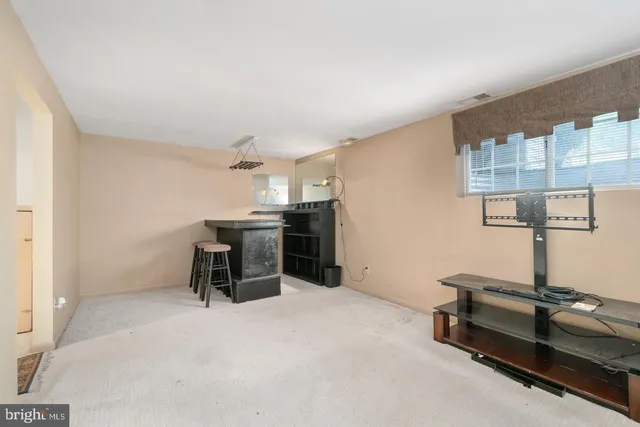 a room with furniture