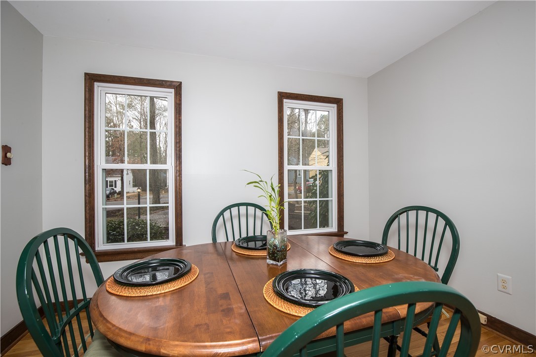 3003 Sagegrove Road Midlothian, VA 23112 - Photo 14 of 22 a dining room with furniture wooden floor and a window