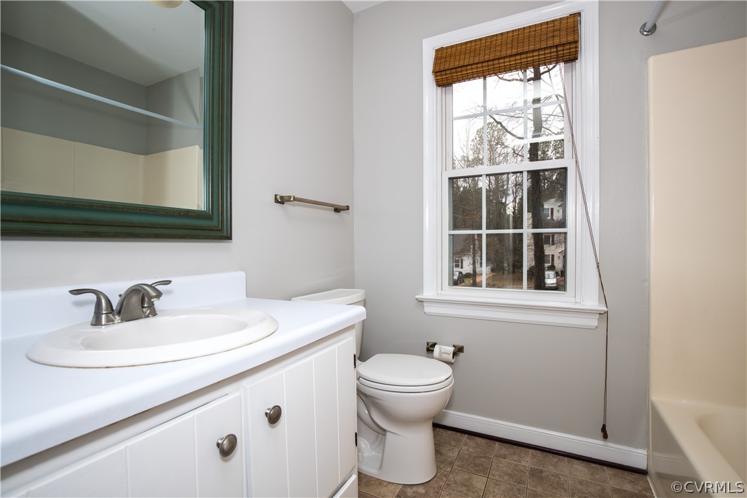 3003 Sagegrove Road Midlothian, VA 23112 - Photo 19 of 22 a bathroom with a sink a toilet and a window