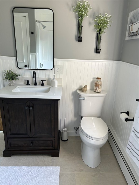 187 Post Road Westerly, RI 02891 - Photo 32 of 42 Upper full bath with tub/shower, tile and beadboard wall accent and comfort height vanity