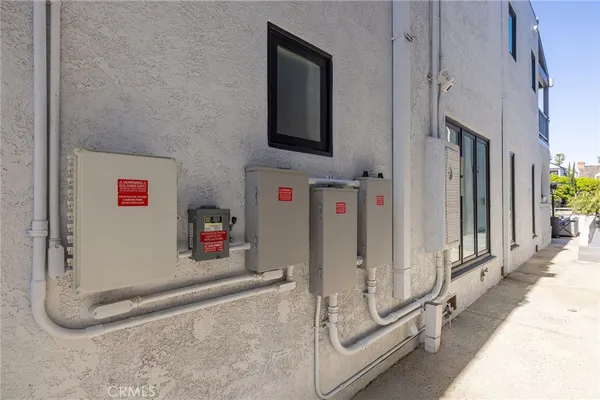 a view of a lake with a city