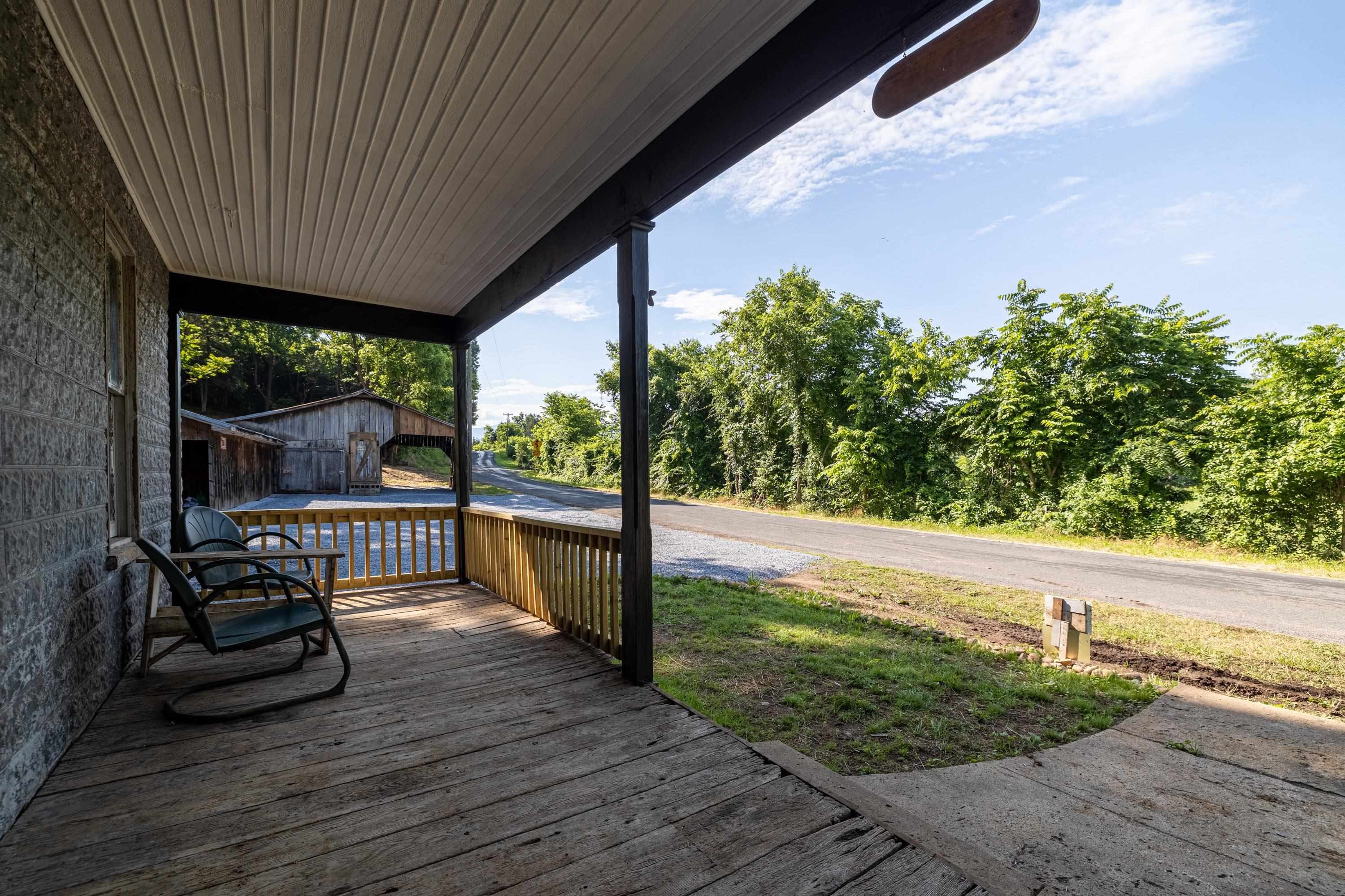 2012 Kimball Road Luray, VA 22835 - Photo 22 of 56 a view of a porch with furniture and garden