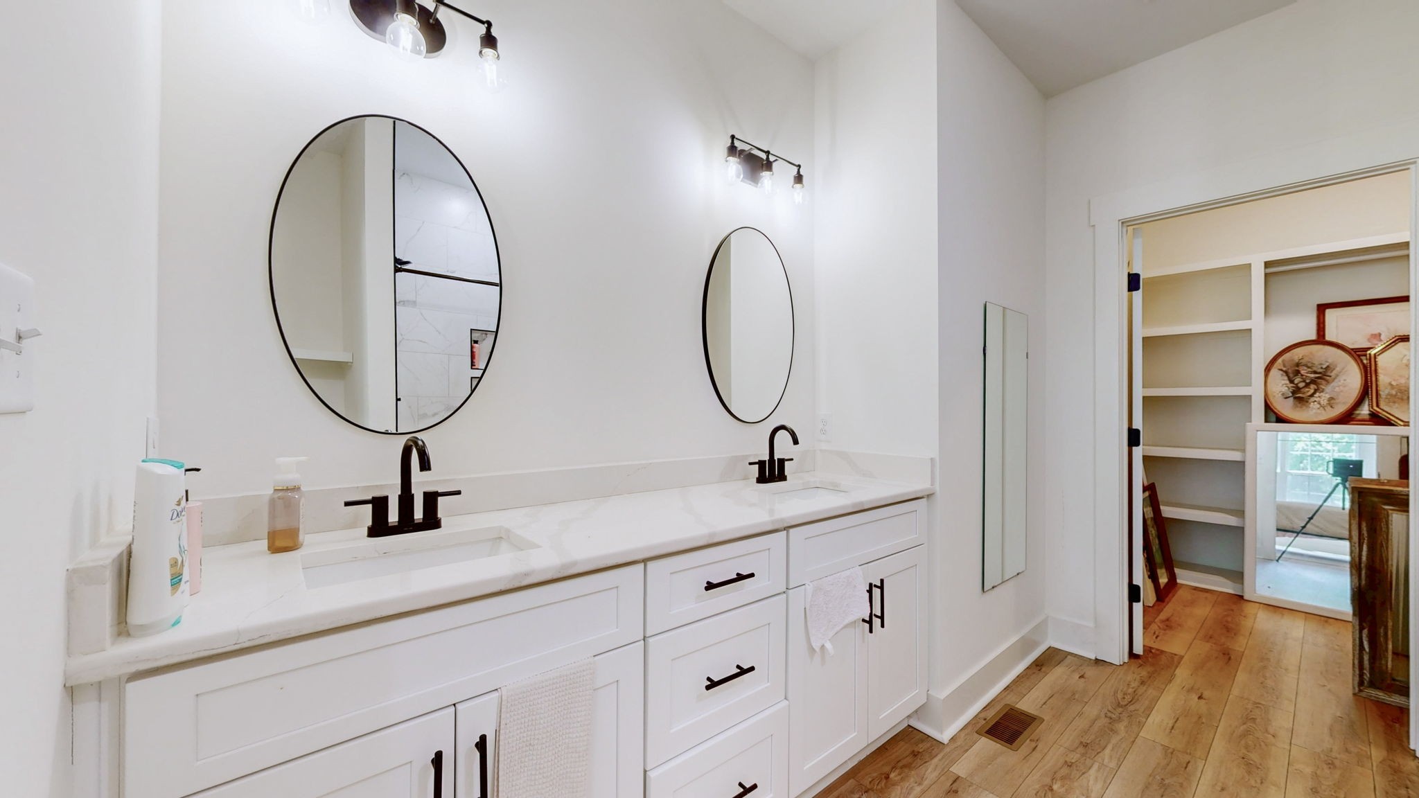 1663 Taylortown Road White Bluff, TN 37187 - Photo 22 of 38 a bathroom with a sink and a mirror