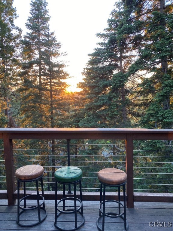 137 Grizzly Road Lake Arrowhead, CA 92352 - Photo 42 of 43 Sunset view from the back deck