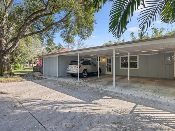 a view of a house with a patio