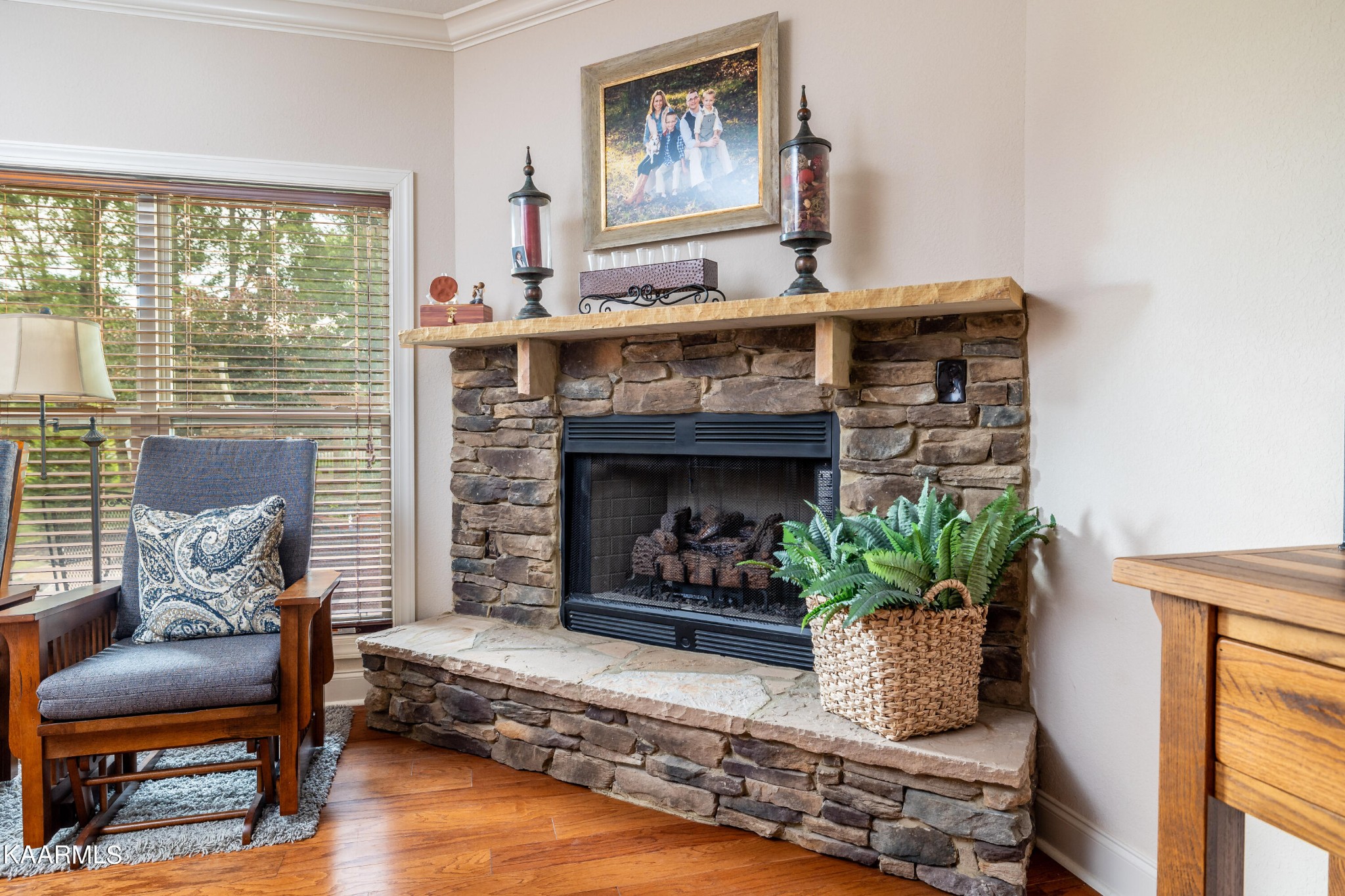 232 Riverview Road Townsend, TN 37882 - Photo 19 of 38 a living room with furniture and a fireplace